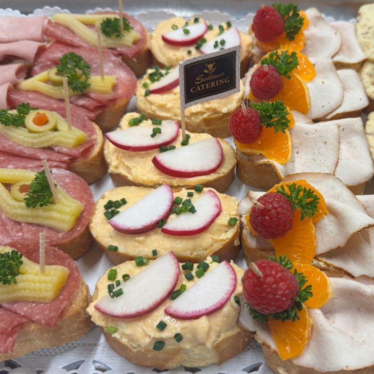 Kanapees Klassik Streichkäse