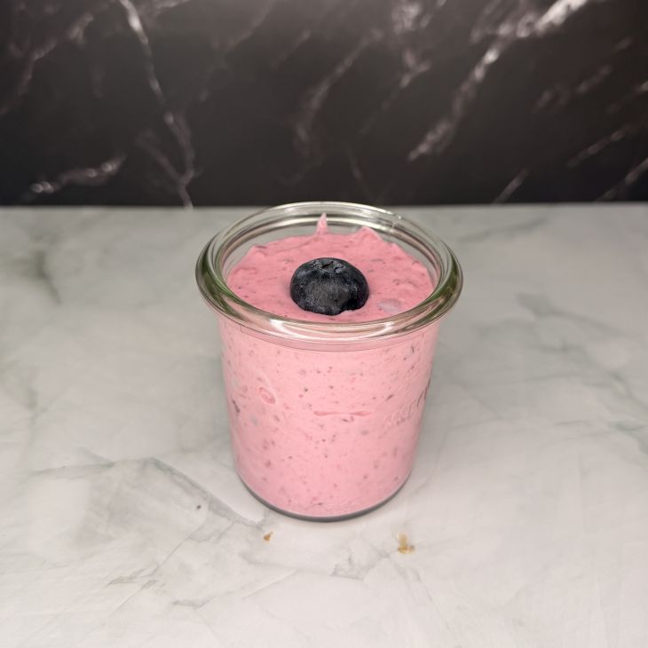 Früchtequark im Glas