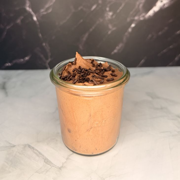 Mousse Schokolade im Glas