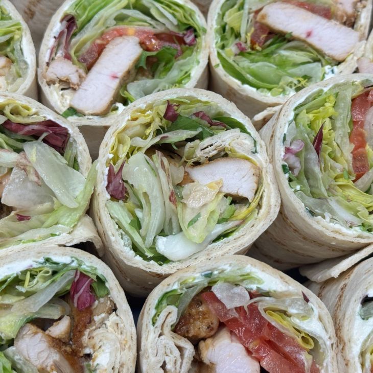 Wraps mit Fleisch und Fisch